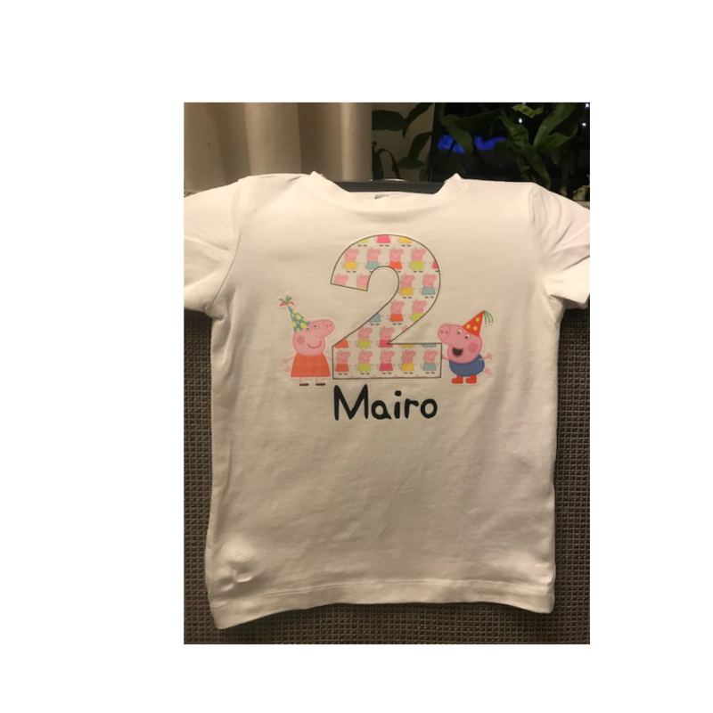 verjaardag shirt 2 jaar met naam